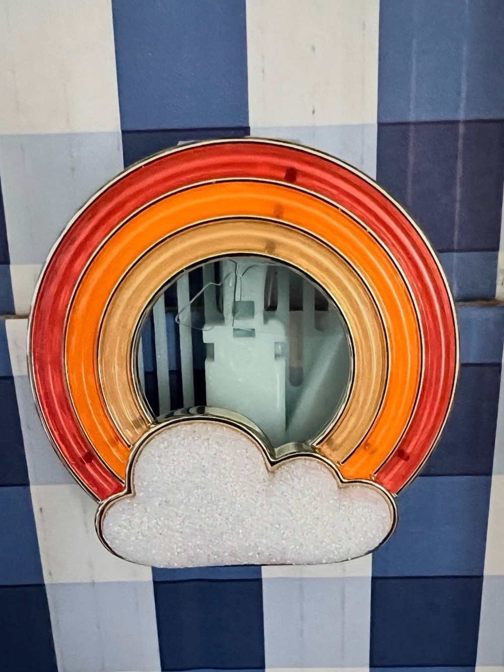 Bath & Body Works Rainbow Cloud Car Fragrance Vent Visor Clip Holder New NWT